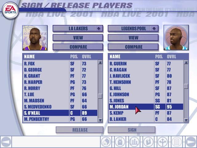 NBA Live 2001 screenshot 4 for Playstation 2